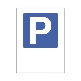 Maxi-Wortschilder, P (Parken), Kunststoff, weiß, selbstklebend, 19,4 cm, 26 cm, 1 mm, 1 St