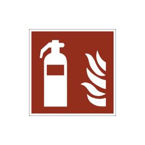 Warnschilder, Feuerlöscher, Kunststoff, rot, 15 cm, 15 cm, 1,5 mm, 1 St