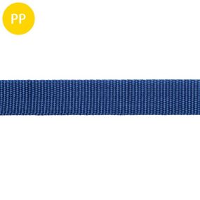 Gurtband, Polypropylen, multifil, 25 mm, blau, 1 m, 50 m