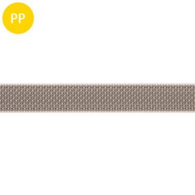 Rollladen-Gurt, Polypropylen, multifil, 15 mm, grau, 1 m, 45 kg, 50 m