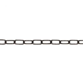 Ringkette, Stahl, 2 mm, schwarz, 1 m, 50 m