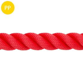 Handlauf-Seil, Polypropylen, 30 mm, rubinrot, 1 m