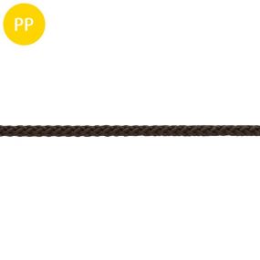 Seil, 8-fach geflochten, Polypropylen, multifil, 6 mm, schwarz, 1 m, 35 m