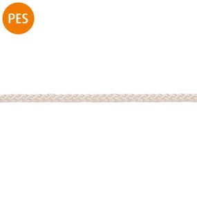 Seil, 8-fach geflochten, Polyester, 4 mm, weiß, 1 m, 220 m