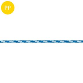 Reepschnur, 16-fach geflochten, Polypropylen, multifil, 4 mm, blau-weiß, 1 m, 75 m