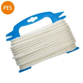 Seil, 3-schäftig gedreht, Polyester, 6 mm, weiß, 20 m, 4 St