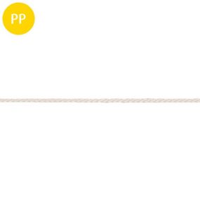 Seil, 8-fach geflochten, Polypropylen, multifil, 3 mm, weiß, 1 m, 300 m