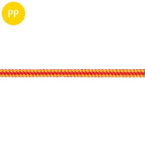 Star-line, 16-fach geflochten, Polypropylen, multifil, 8 mm, rot-gelb, 1 m