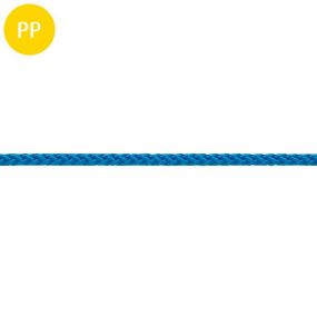 Seil, 8-fach geflochten, Polypropylen, multifil, 4 mm, blau, 1 m, 500 m